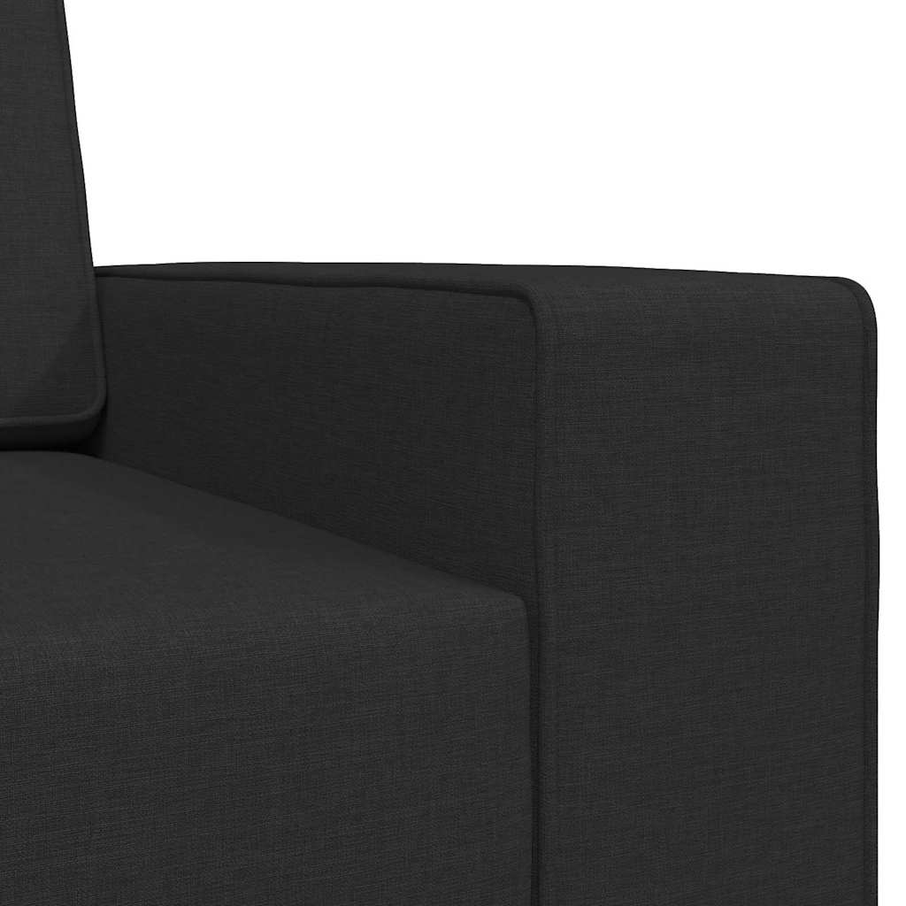 Floor Sofa Bed Black 245 x 78 x 77 cm Fabric
